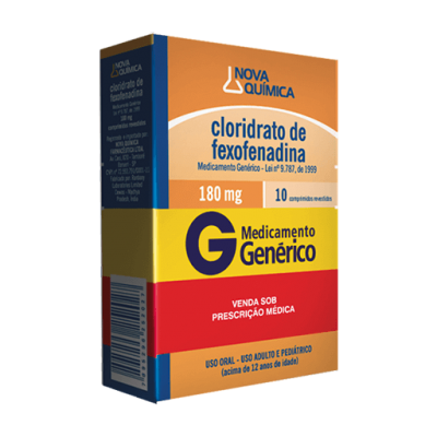 Fexofenadina 180Mg 10Cpr Gen.nova Quimica