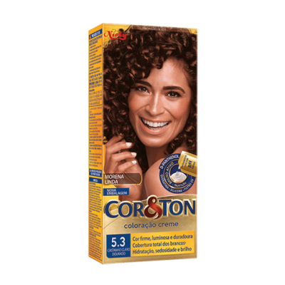 Tintura Cor e Ton 5.3 Castanho Claro Dourado