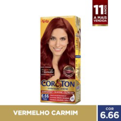 Tintura Cor e Ton 6.66 Louro Escuro Vermelho
