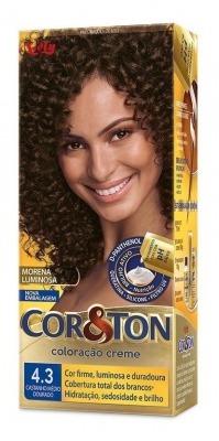 Tintura Cor e Ton 4.3 Castanho Médio Dourado