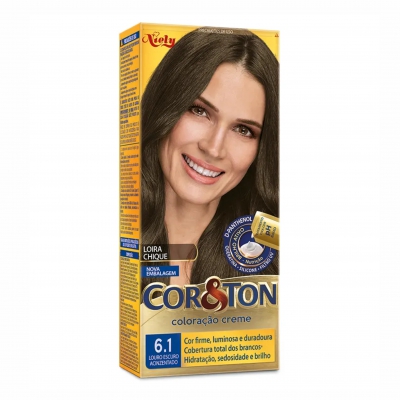 Tintura Cor e Ton 6.1 Louro Escuro Acinzentado