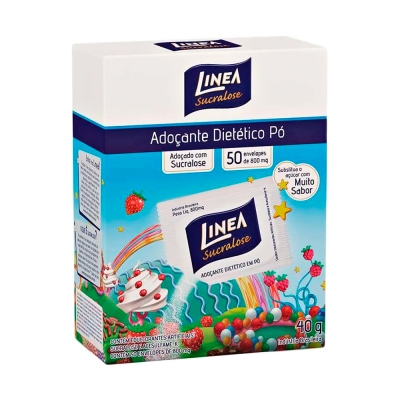 Adoçante Linea Sucralose Pó 50 Envelopes 40G