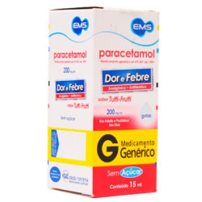 Paracetamol 200Mg/ml Gotas 15ML Gen.ems