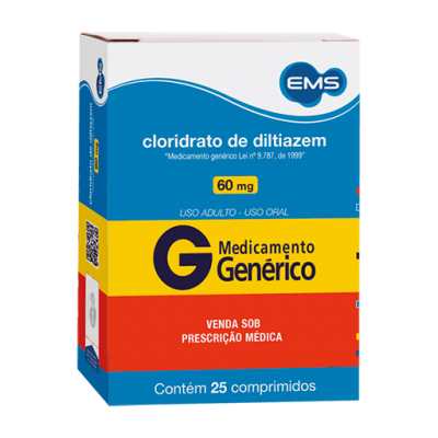 Diltiazem 60Mg 25Cpr Gen.ems