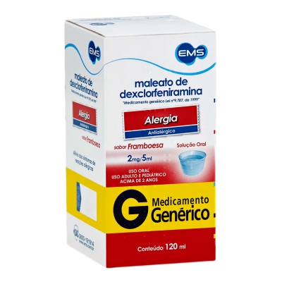 Dexclorfeniramina 0,4Mg/ml 120ML Gen.ems