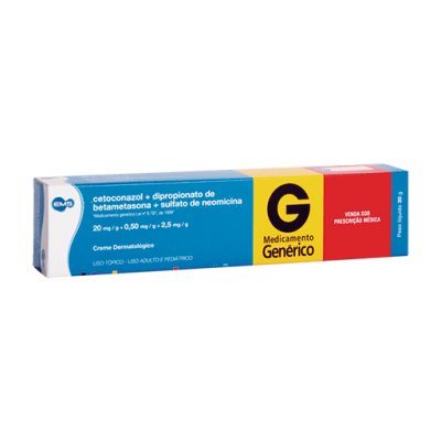 Cetoconazol + Betametasona + Neomicina Creme 30G Gen.ems