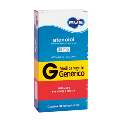 Atenolol 25Mg 30Cpr Gen.ems