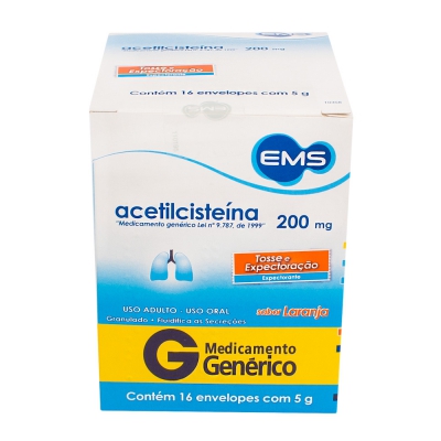 Acetilcisteina 200Mg 16Env 5G Gen.ems
