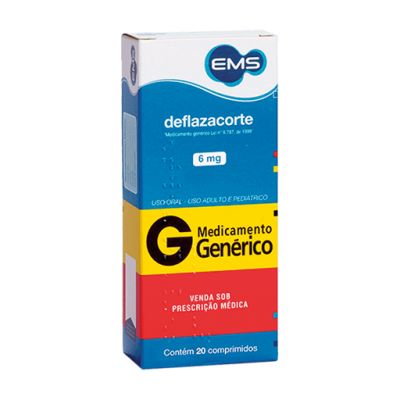 Deflazacorte 6Mg 20Cpr Gen.ems