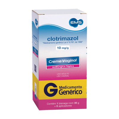 Clotrimazol 10Mg/g Creme Vaginal 35G 6 Aplicadores Gen.ems