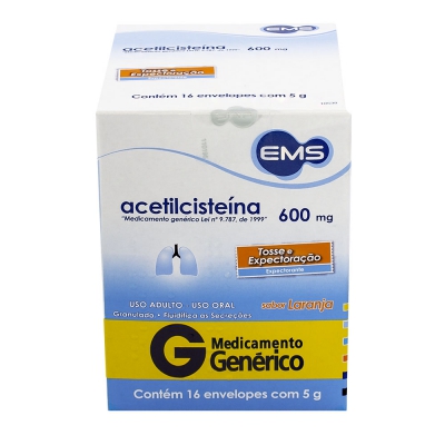 Acetilcisteina 600Mg 16Env 5G Gen.ems