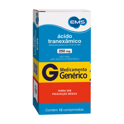 Ácido Tranexâmico 250Mg 12Cpr Gen.ems