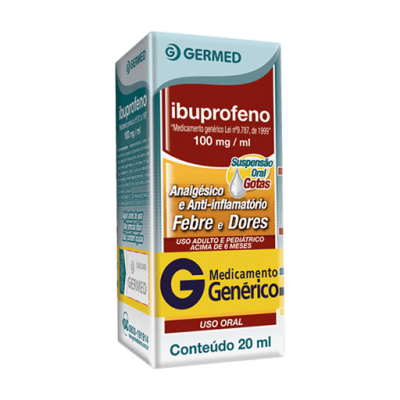 Ibuprofeno 100Mg/ml Gotas 20ML Gen.germed