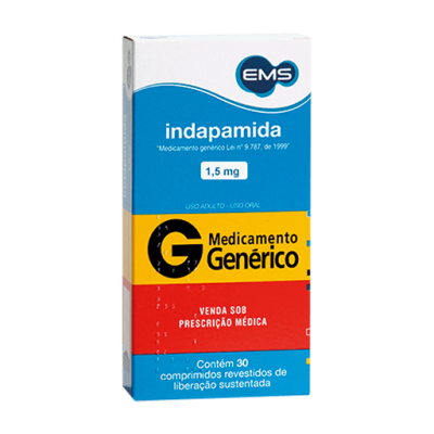 Indapamida 1,5Mg 30Cpr Gen.ems
