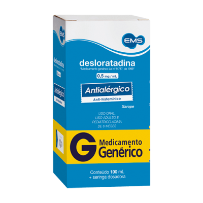 Desloratadina 0,5Mg/ml Xpe 100ML Gen.ems