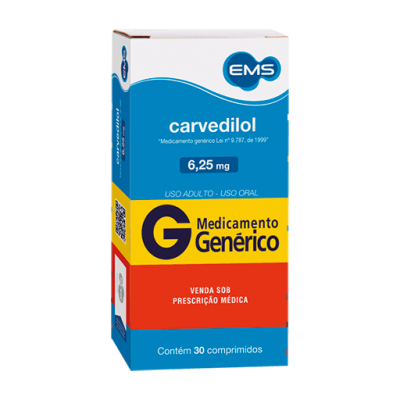 Carvedilol 6,25Mg 30Cpr Gen.ems