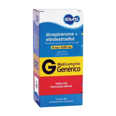 Drospirenona + Etinilestradiol 24Cpr Gen.ems