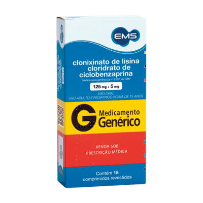 Clonixinato Lisina + Ciclobenzaprima 15Cpr Gen.ems