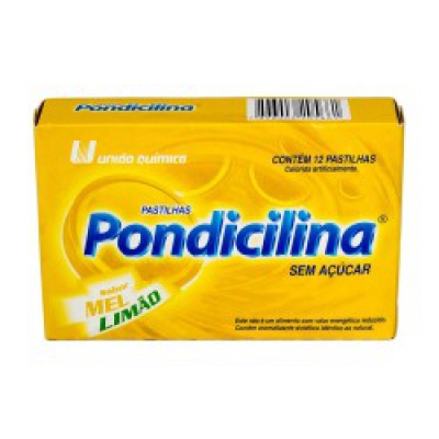 Pondicilina Pastilha Mel & Limão 12Un União Química