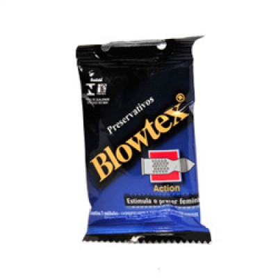 Preservativo Blowtex Lubrificado Action 3Un
