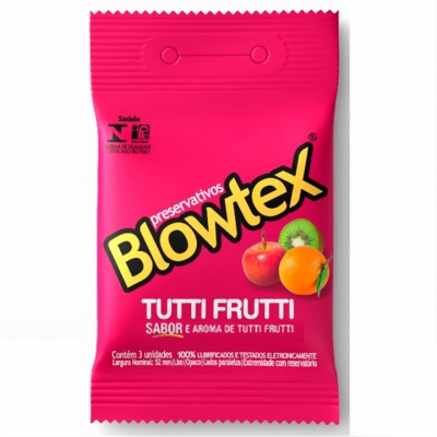 Preservativo Blowtex Lubrificado Tutti Frutti 3Un