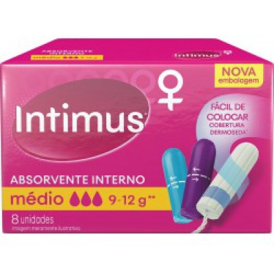 Absorvente Interno Intimus Médio 8Un