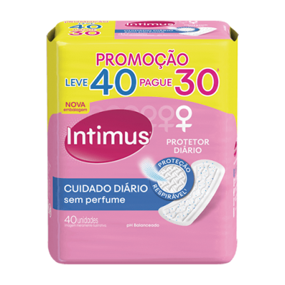 Absorvente Intimus Days Leve40 Pague30Un Sem Perfume Sem Aba