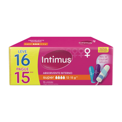 Absorvente Interno Intimus Super 16Un