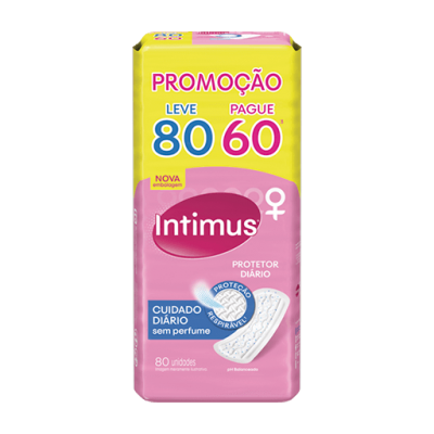 Absorvente Intimus Days Leve80 Pague60Un Sem Perfume Sem Aba