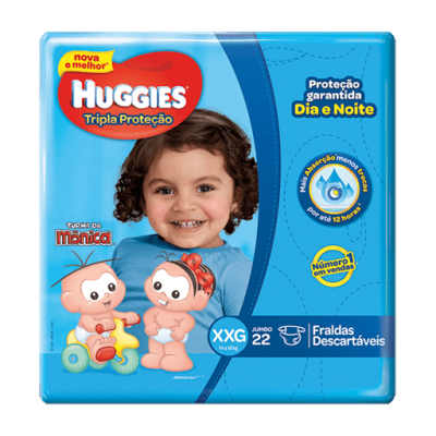 Fralda Huggies Tripla Proteção Jumbo Xxg 22Un