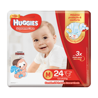 Fralda Huggies Supreme Care Jumbo M 24Un