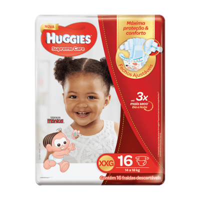 Fralda Huggies Supreme Care Jumbo Xxg 16Un