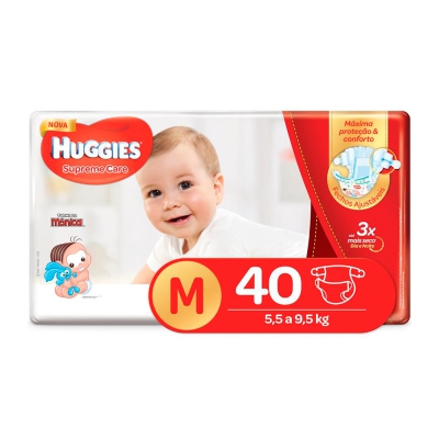 Fralda Huggies Supreme Care Mega M 40Un