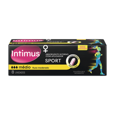 Absorvente Intimus Interno Sport Médio 8Un
