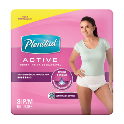 Roupa Íntima Plenitud Femme P/m Leve Mais Por Menos 16Un