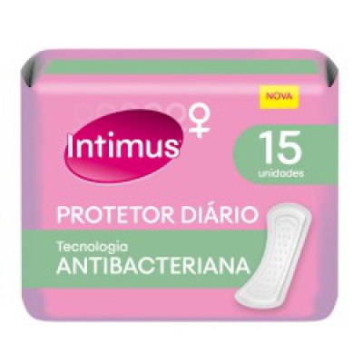 Absorvente Intimus Protetor Diário Antibacteriano 15Un