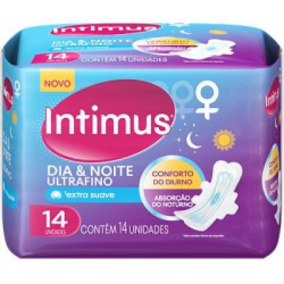 Absorvente Intimus Ultrafino Dia e Noite 14Un