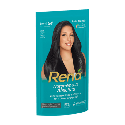 Henê Rená Gel Preto Azulado 180G