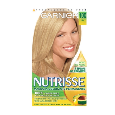 Tintura Garnier Nutrisse 100 Louro Clárissimo Sol