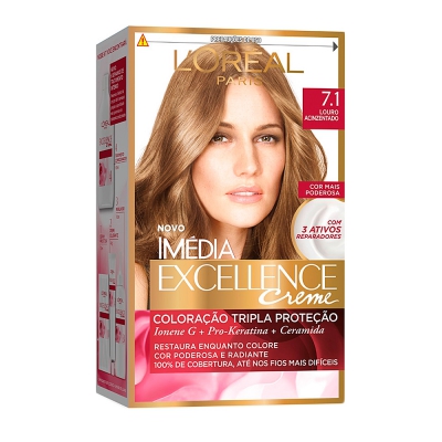 Tintura Loreal Imedia 7.1 Louro Acinzentado