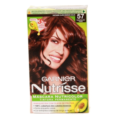 Tintura Garnier Nutrisse 57 Chocolate Amargo