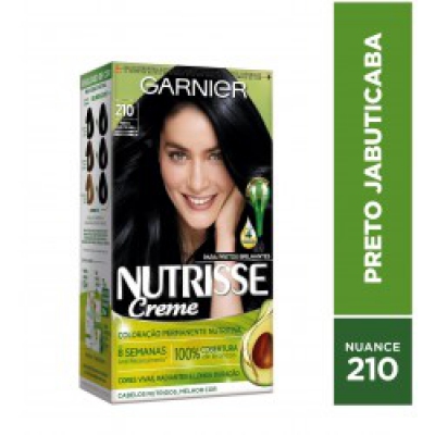 Tintura Garnier Nutrisse 210 Preto Azulado