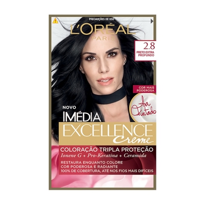 Tintura Loreal Imedia 2.8+ Preto Perolado