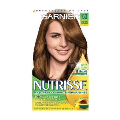 Tintura Garnier Nutrisse 53 Castanho Caramelo