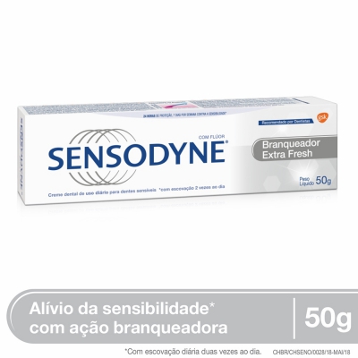 Creme Dental Sensodyne Branqueador Extra Fresh 50G