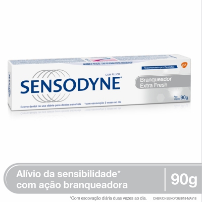 Creme Dental Sensodyne Branqueador Extra Fresh 90G