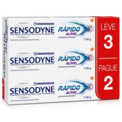 Creme Dental Sensodyne Rápido Alívio 50G Leve3Un Pague2Un