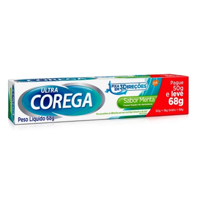 Corega Ultra Creme Lv 68G Pg 50G Menta