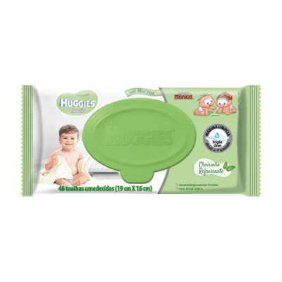Lenço Umedecido Huggies One e Done 48Un