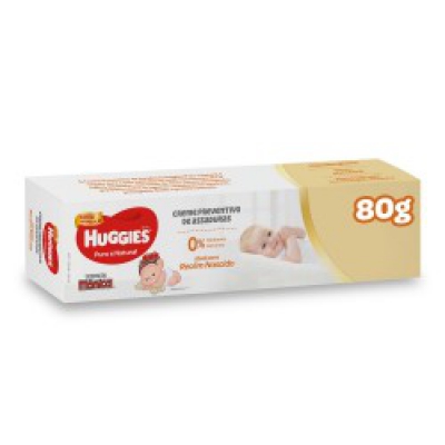 Creme Para Assaduras Huggies Puro e Natural 80G